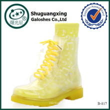 Cheap Yellow Sale Rain Boots with socks B-817